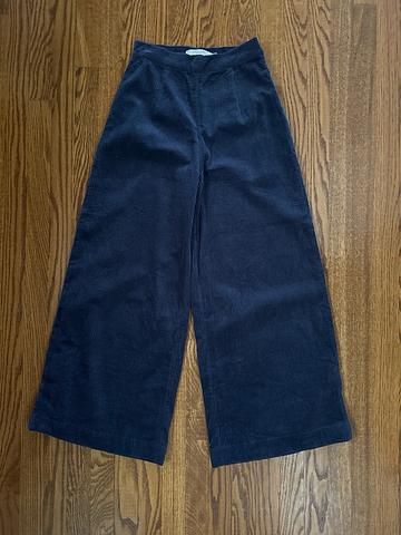 Wide Leg Corduroy Trousers