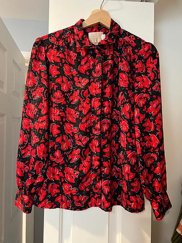 1980’s Floral Blouse