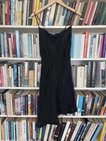 Linen cross back dress