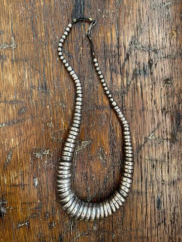 Chunky lightweight silver plated necklace