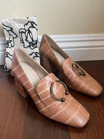 Chunky crock heels