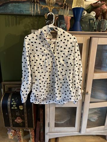 Polka dot button up