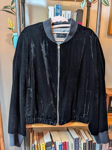 velvet bomber jacket