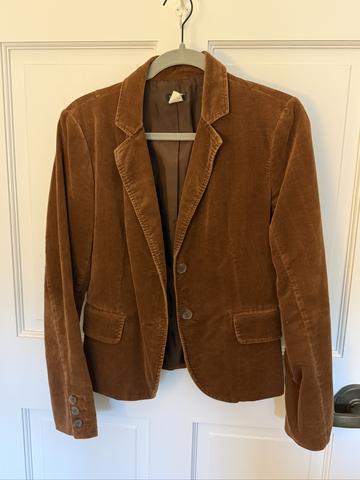 Chestnut brown velvet blazer