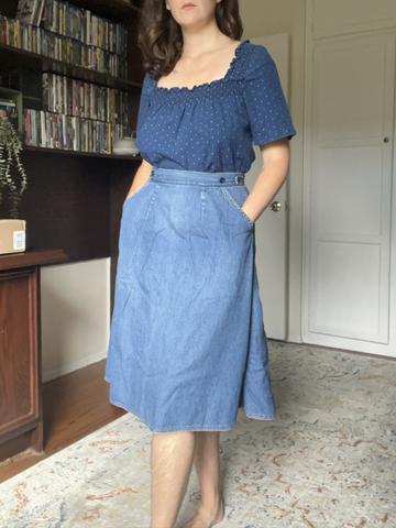 Denim skirt