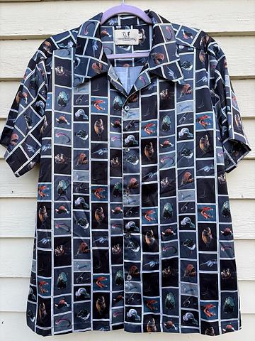 Cute fish button down