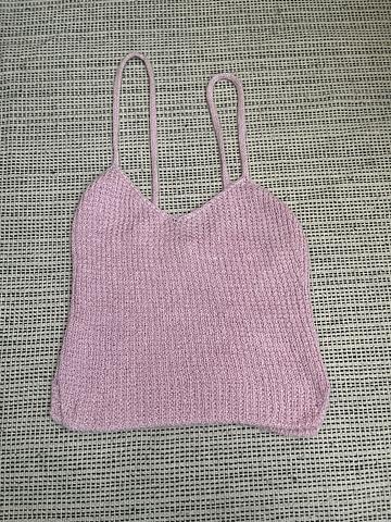 Knit crop top