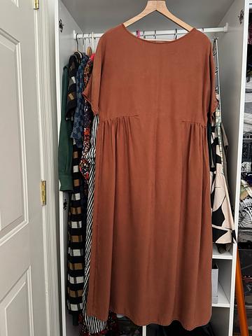 Gathered Midi Dress