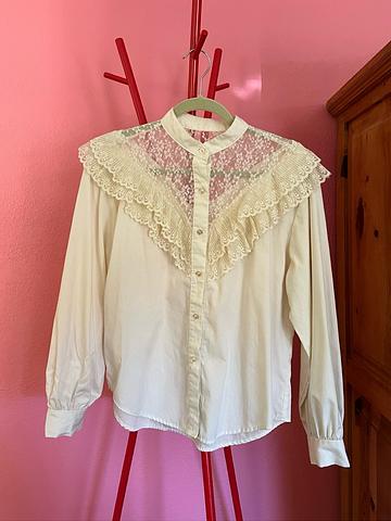 Frilly White Blouse