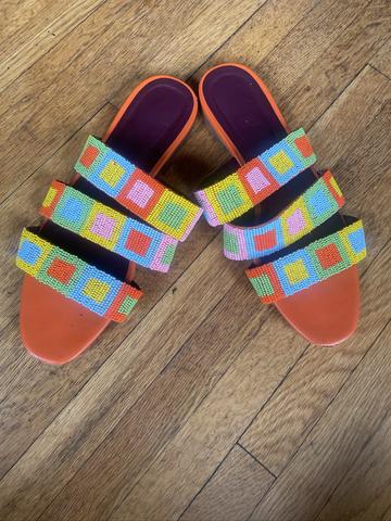 Neon Flat Sandals