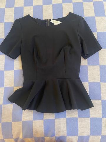 2000s black Stella McCartney peplum top