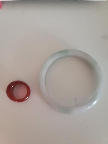 Jade bracelet & ring