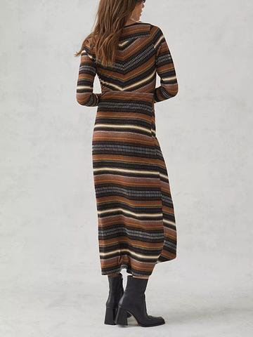 Maeve Striped Knit Dress