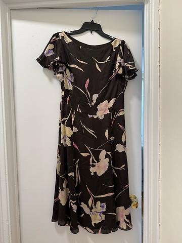 Silk Floral Dress