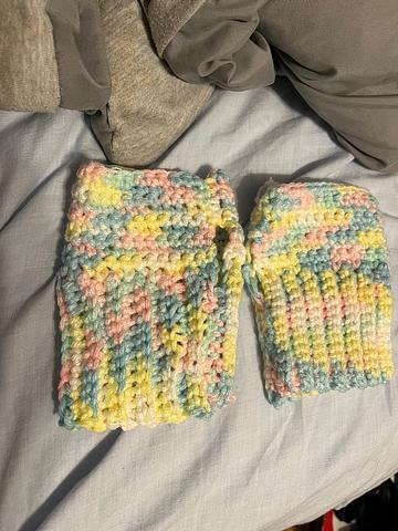 Funfetti fingerless gloves