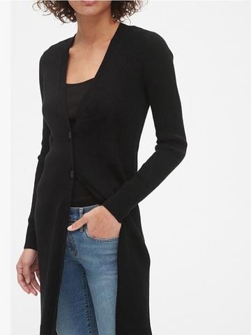 Ribbed Duster Cardigan