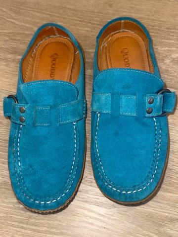 Quoddy slip on leather grounding mules