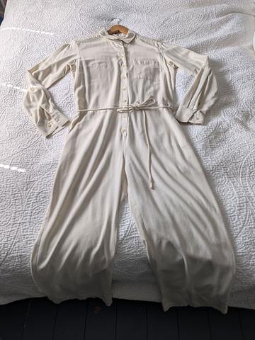 Raw Silk Painter Jumpsuit