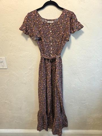 Marfa Blue Laurel Canyon Rose Dress