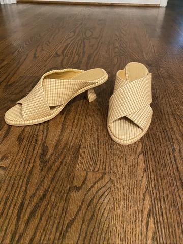 Raffia Style Low Heel