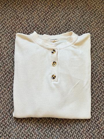 Waffle Henley Long Sleeve