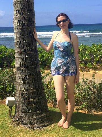 1950s or 60s Hawaiian bathing suit