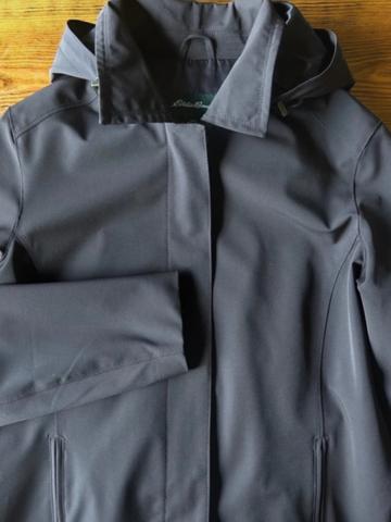 brown raincoat