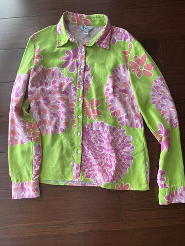 Floral TBG Silk Blouse
