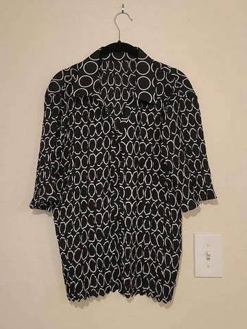 Vintage plisse blouse