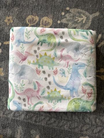 Pastel Dino Jersey Fabric