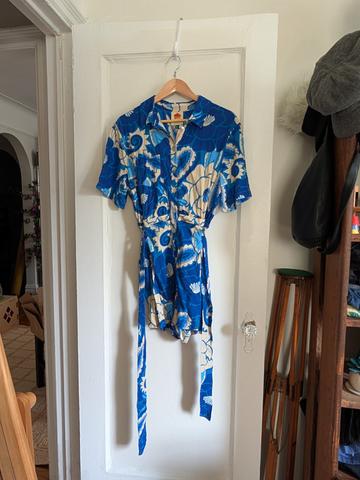 Tropical Belted Romper