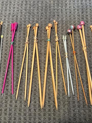 Assorted Straight Knitting Needles