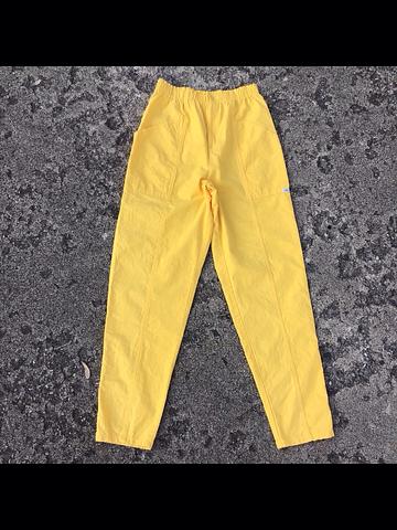 Vintage 80s Cherokee 100% Cotton USA Made Bright Yellow Slouchy Pants
