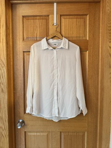 Semi-Sheer Button Down