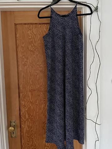 High neck sprinkle print dress