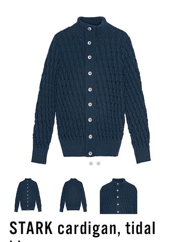 SNS cable knit cardigan