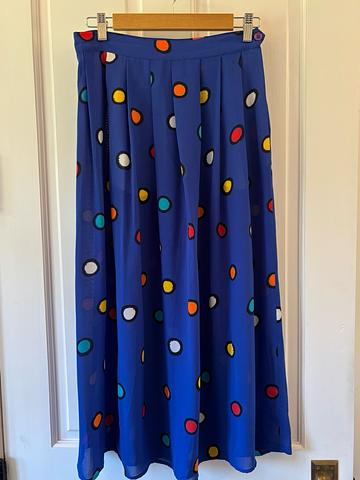 Polka Dot Midi Skirt
