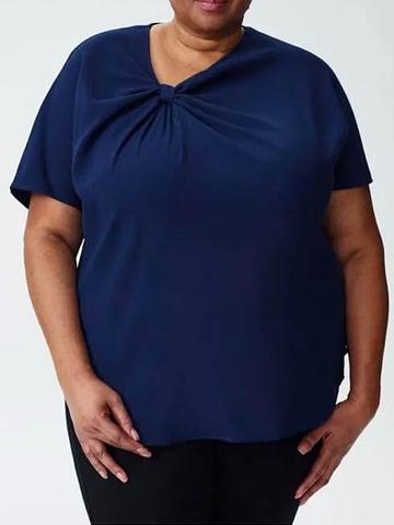mackaya luxe twill knot top (Universal Standard M 18-20)