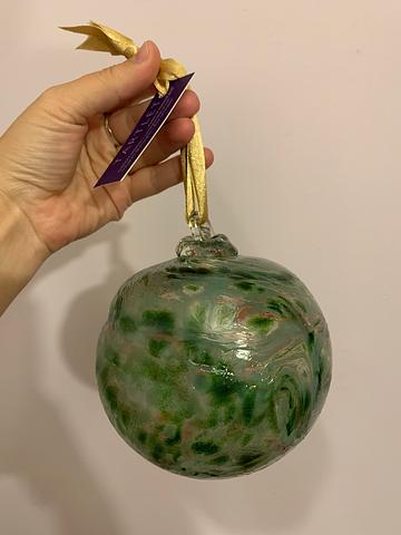 Blown Glass Garden Orb