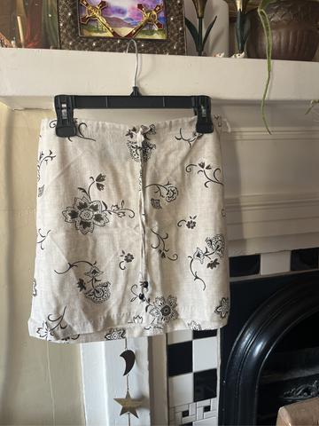 Floral Mini Skirt