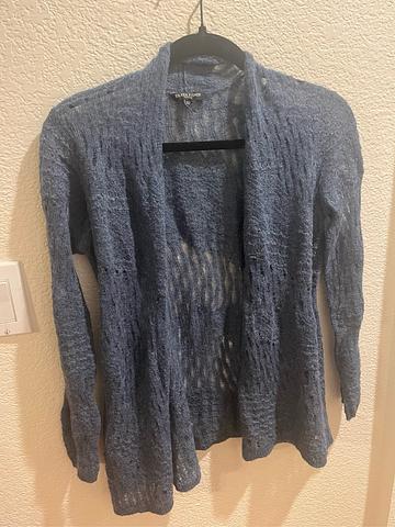 Open Weave Baby Alpaca Cardigan