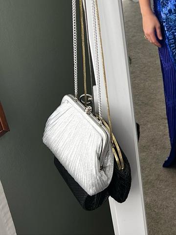 Silver Crossbody Bag