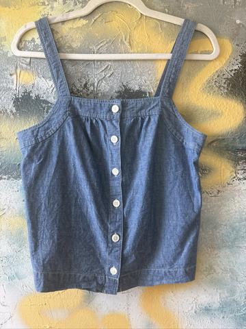 Leah Top in Japanese Chambray