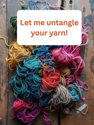 Skill swap: yarn untangling