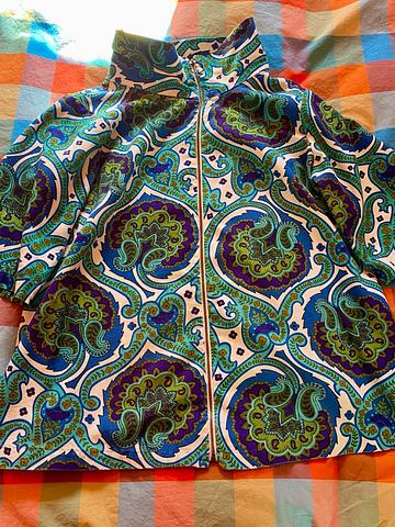 Paisley Power Canvas Zip-Up 🌀