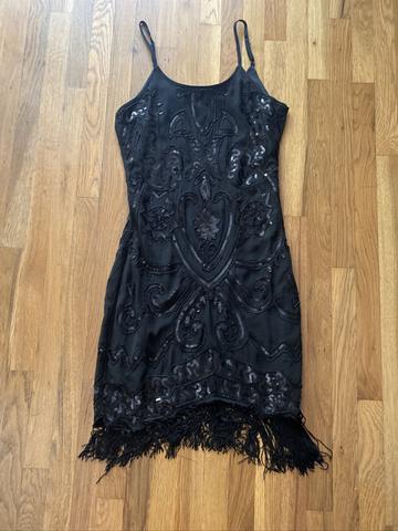 Sequin black dress