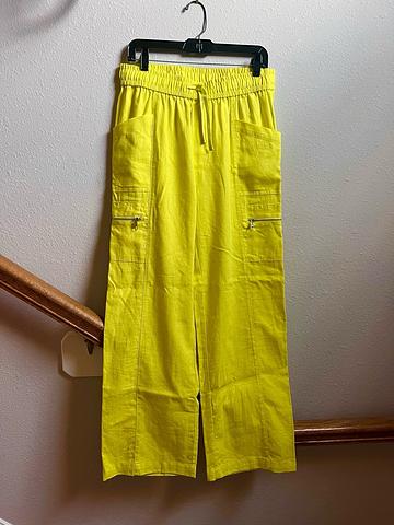 Linen Blend Cargo Pant