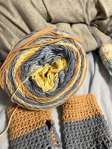 Caron beach view cotton/acrylic blend