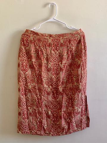 Silk Paisley Skirt