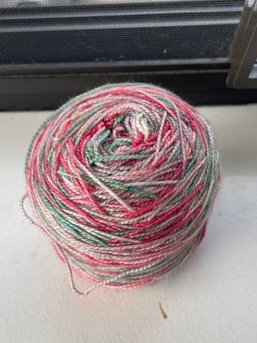 Hand dyed fingering weight